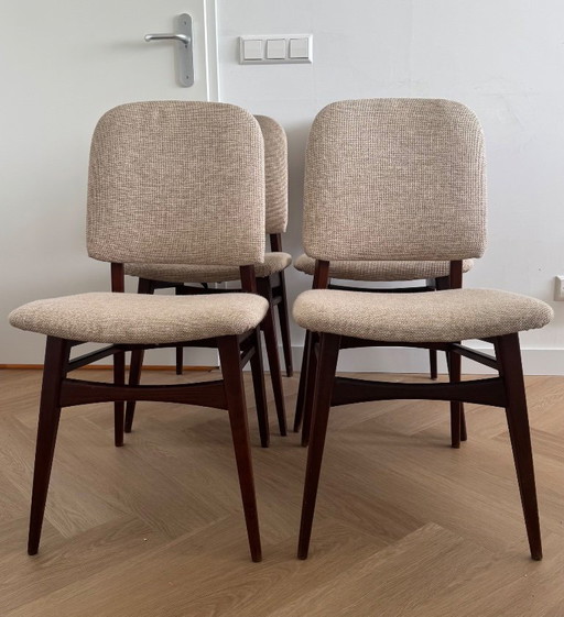 4 x Louis van Teeffelen Milaan stoelen 