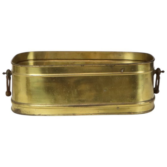 Grande fioriera ovale in ottone, vintage, XL, vaso portaoggetti 41 cm – Vasi per piante, Brass (photo 7 of 15)