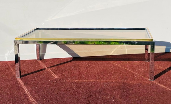 Image 1 of Belgochrom * Hollywood Regency * Vintage 70s coffee table