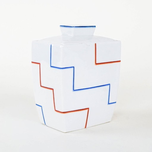 Ceramic vase, modernist design, 1970s, made in Italy