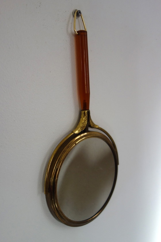 Image 1 of Double-Sided Hand-Held or Table Mirror, 60s