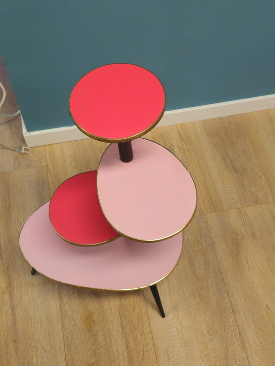 Image 1 of Vintage Plantentafel Bijzettafel Plantentafeltje Tafeltje 