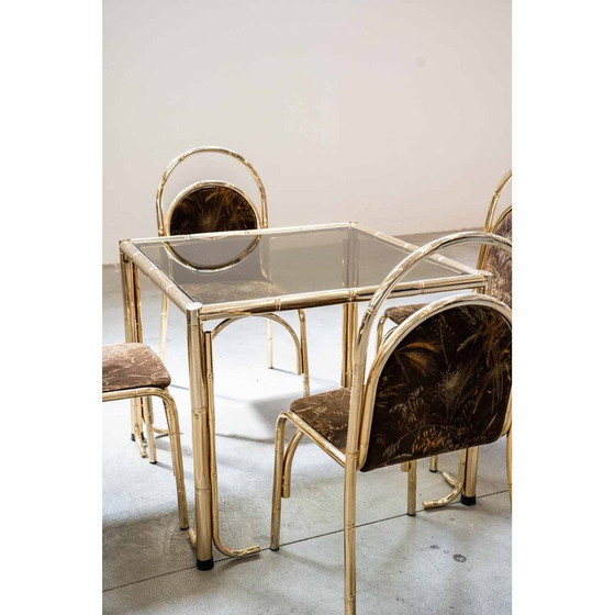 Image 1 of Vintage gold painted dining set