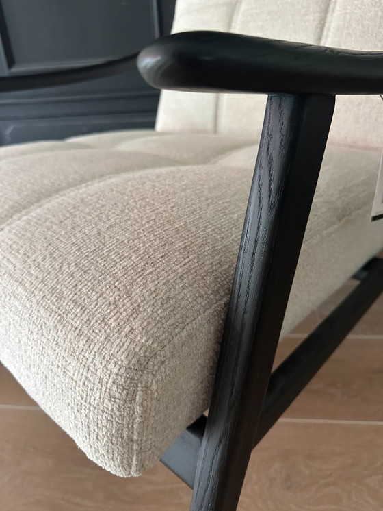 Image 1 of Silla Mortensen sillón Eichholtz nuevo negro beige