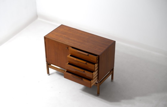 Consolle architettonica di Pieter de Bruyne, 1960, Al Meubel, Credenze, Legno, Marrone, Mid Century Modern (foto 2 di 15)