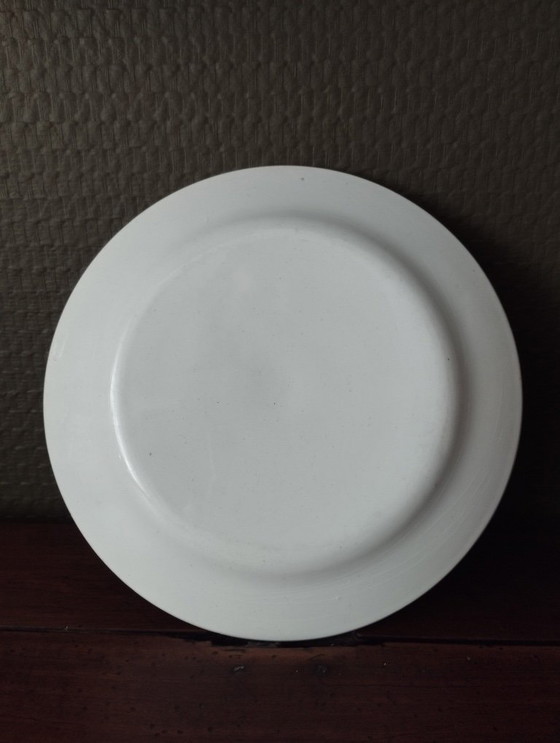 Image 1 of Paire d'anciennes assiettes à dessert « AP »