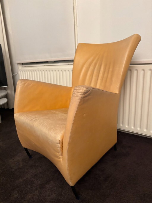 Fauteuil en cuir Montis Windy