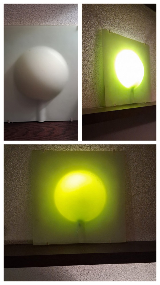 Vintage Rare IKEA Stämning Duo Green/Groen – ikea skämning, Wandlampen, Metal, Plastic (photo 4 of 5)