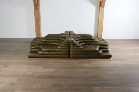 Image 1 of Ubald Klug DS-1025 Terrazza complete sofa set for de Sede Switzerland 1970s