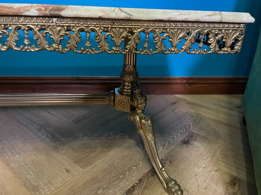 Mesa de Salón Barroca Mármol Ónice