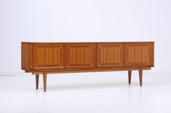 Image 1 of Vintage dressoir 60s Mid Century TV-meubel met laden retro houten opbergruimte #04-22