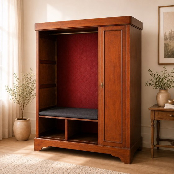 Armadio in mogano con panca – Armadi contenitori, Wood (photo 6 of 9)