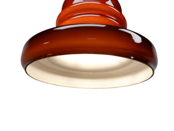 Image 1 of Lámpara colgante Honsel Leuchten de vidrio, años 70