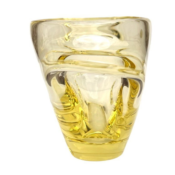 Image 1 of Glass vase designed by M. Klinger, Železný Brod Glass (ZBS), Czechoslovakia, 1960s.