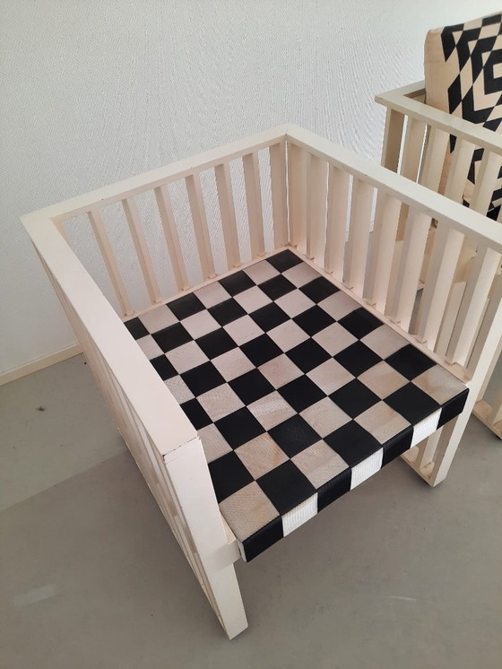 Image 1 of Chaises Purkersdorf à 2 colonnes Moser/Josef Hoffman