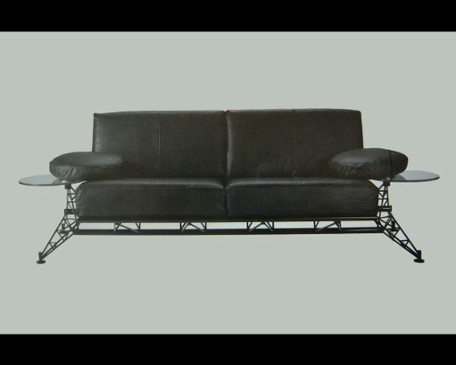 Ledersofa „Harvink Design Wings“ (Klon) – 2 zitsbanken, Leather, Metal