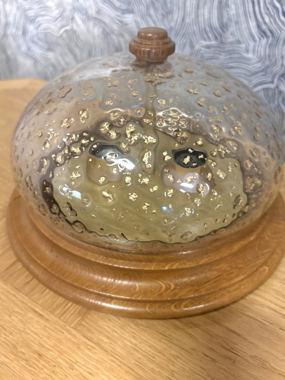 Asmuth Leuchten Lampada a sfera 'Gold Flakes' – Plafoniere, Glass, Wood (photo 4 of 5)