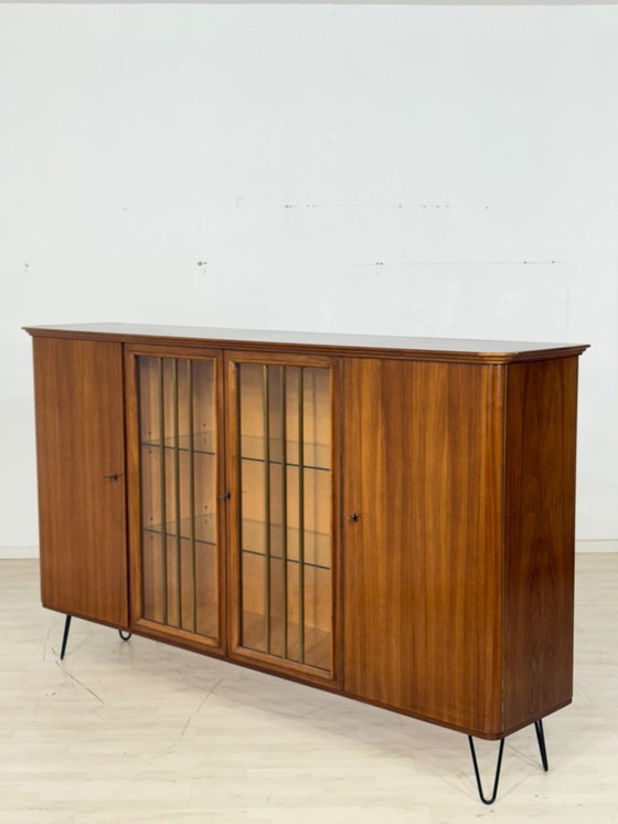 Image 1 of Vitrine haute, buffet, armoire, meuble de salon de style années 50