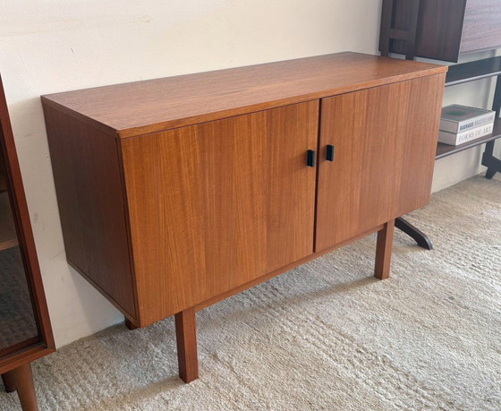Image 1 of Commode et buffet vintage en teck, années 1960