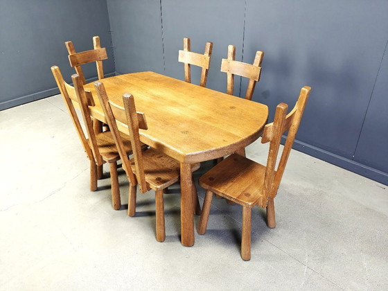 Image 1 of Brutalist dining set, 1960s 
