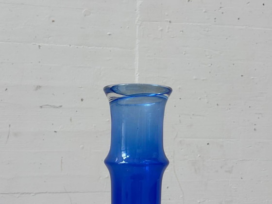 Image 1 of Cobalt blue glass vase in space age style, 1970s