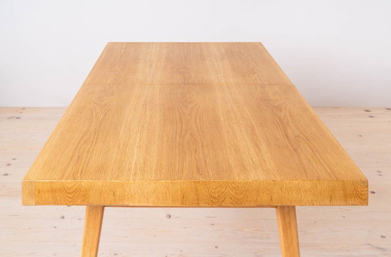 Image 1 of Dining Table with Set of 4 Dining Chairs by Antonin Šuman, Reupholstered, Czechoslovakia, 1960s