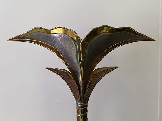 Image 1 of Lampada da terra vintage in ottone di Henri Fernadez