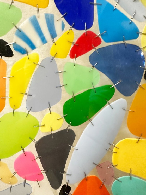 Image 1 of Very large expressionist composition under Plexiglas