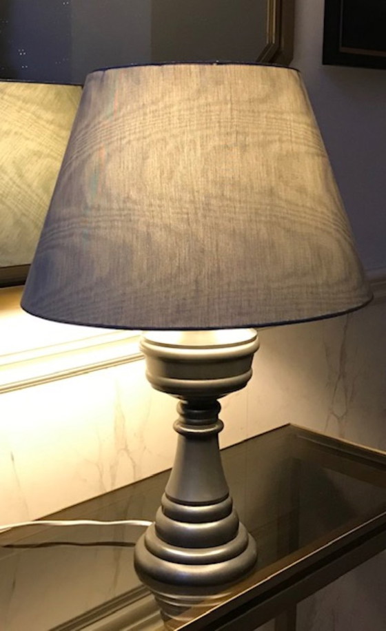 Image 1 of Vintage tafellamp, klassiek model, tin 