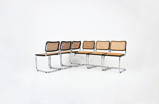 Chaises de salle à manger style B32 de Marcel Breuer, lot de 6