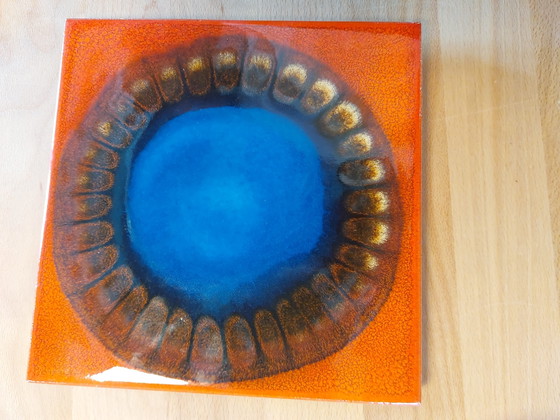 Image 1 of Vintage Hutschenreuther ceramic tile – Design Renée Neue (1970s)