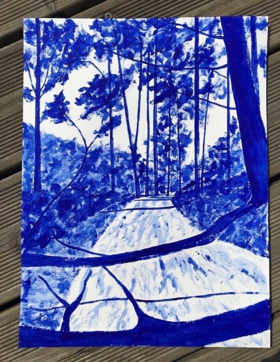 Image 1 of Acrylic On Paper Hahnemuhle 325g Format 40x30cm