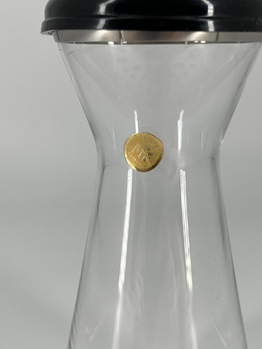 Shaker WMF Wagenfeld (coperchio nero) – Etichetta originale Bauhaus – 13 cm