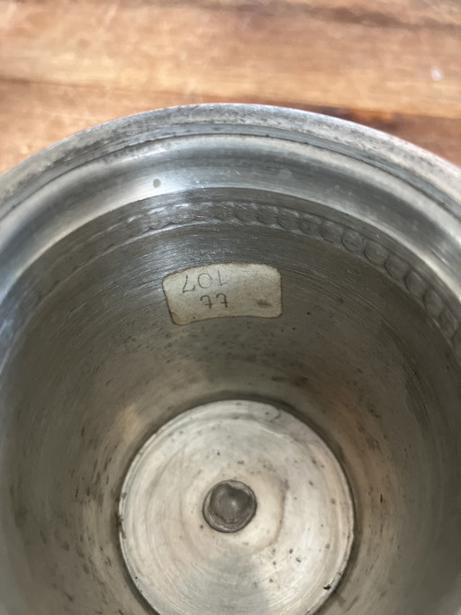 Noorse tinnen kandelaars