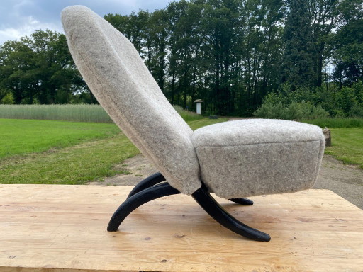 Artifort Congo Design Chair – stoelen fauteuils, Wood, Wool