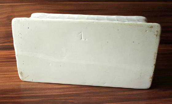 Image 1 of Excepcional tarro de pescado - terrina de pescado - tarro de arenque - cerámica