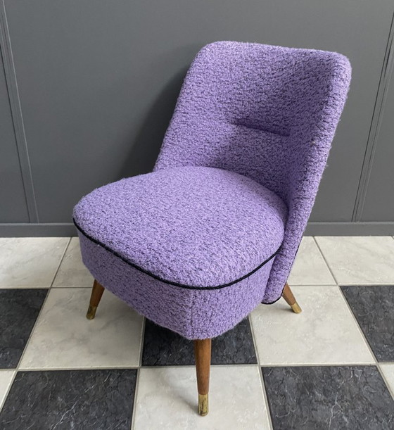 Image 1 of Purple wool chair 1960s