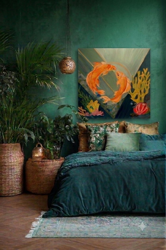 The Pisces Dance ✨☯️ – Schilderijen & Tekeningen, Canvas (photo 4 of 6)