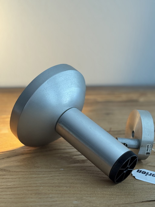 Silver-colored vintage spotlight from Philips Mid Century