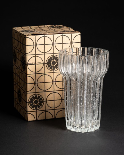 Glass Vase Glashütte Limburg West Germany Mid-Century 60s–70s incl Original Box