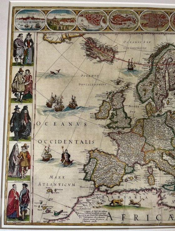 Image 1 of Mapa de Europa por G. Blaeuw