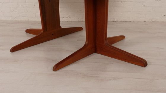 Image 1 of Vintage Round Dining Table | Teak | Extendable | 120 cm