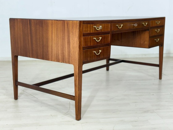 Image 1 of Bellissima scrivania indipendente / scrivania da ufficio in mogano / scrivania da lavoro / scrivania vintage