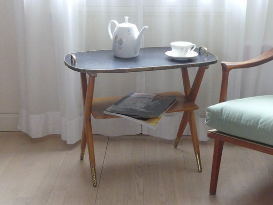 Image 1 of Beistelltisch Ilse Möbel 50er Jahre Resopalplatte UK2aeb
