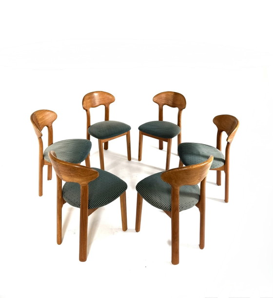 Image 1 of 6x vintage eetkamerstoel, Juul Kristensen ‘80