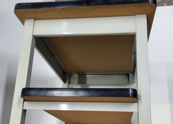 Tavolino vintage in stile Gispen Rietveld Ahrend – Tavolini, Metal, Wood (photo 8 of 10)