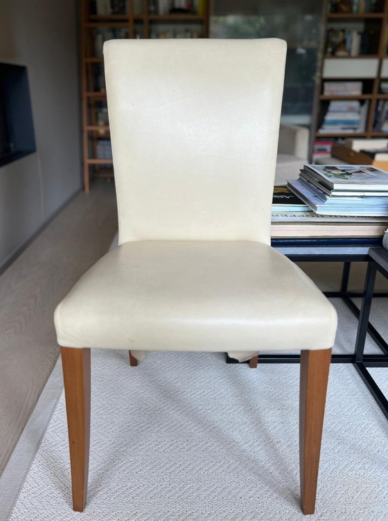 Image 1 of Set of 6 Poltrona Frau Vittoria Chairs – 1997