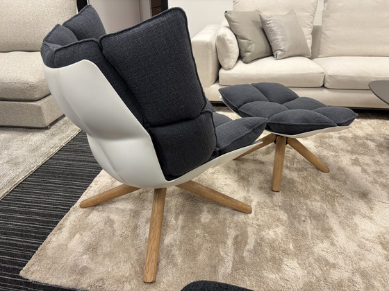 Image 1 of B&B Italia Lounge Chair + Ottoman In Stof Cat. A Astro