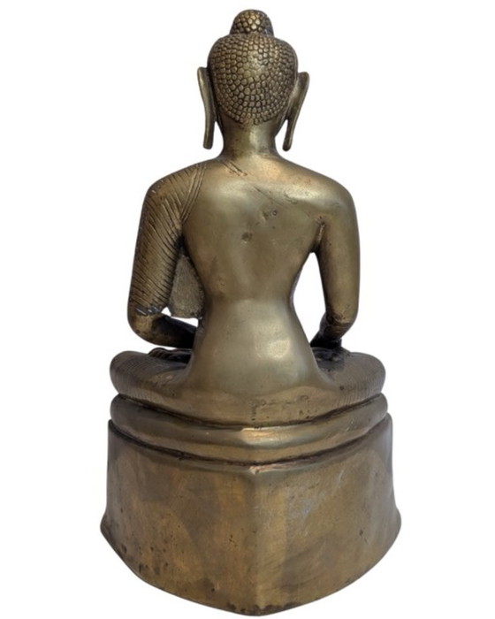 Image 1 of Bronze Shakyamuni Buddha with Elephant Base