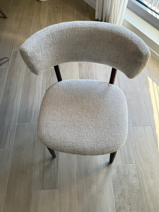 4 Dining Chairs in Brown Oak for Sale